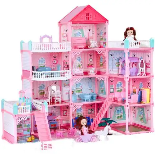 儿童玩具女孩芭比娃娃公主梦幻城堡度假屋梦想豪宅别墅三层大全套房子