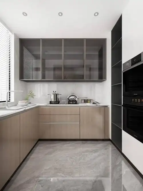 斯欧小诺支招:l原木色,白色的组合需要考虑灯光搭配问题l为增加轻奢感