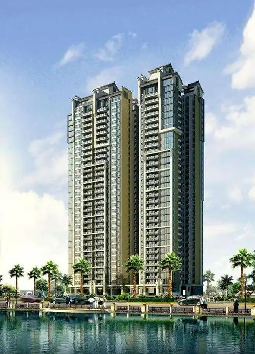 塔楼:外形像堡垒似的塔式结构的住宅楼.