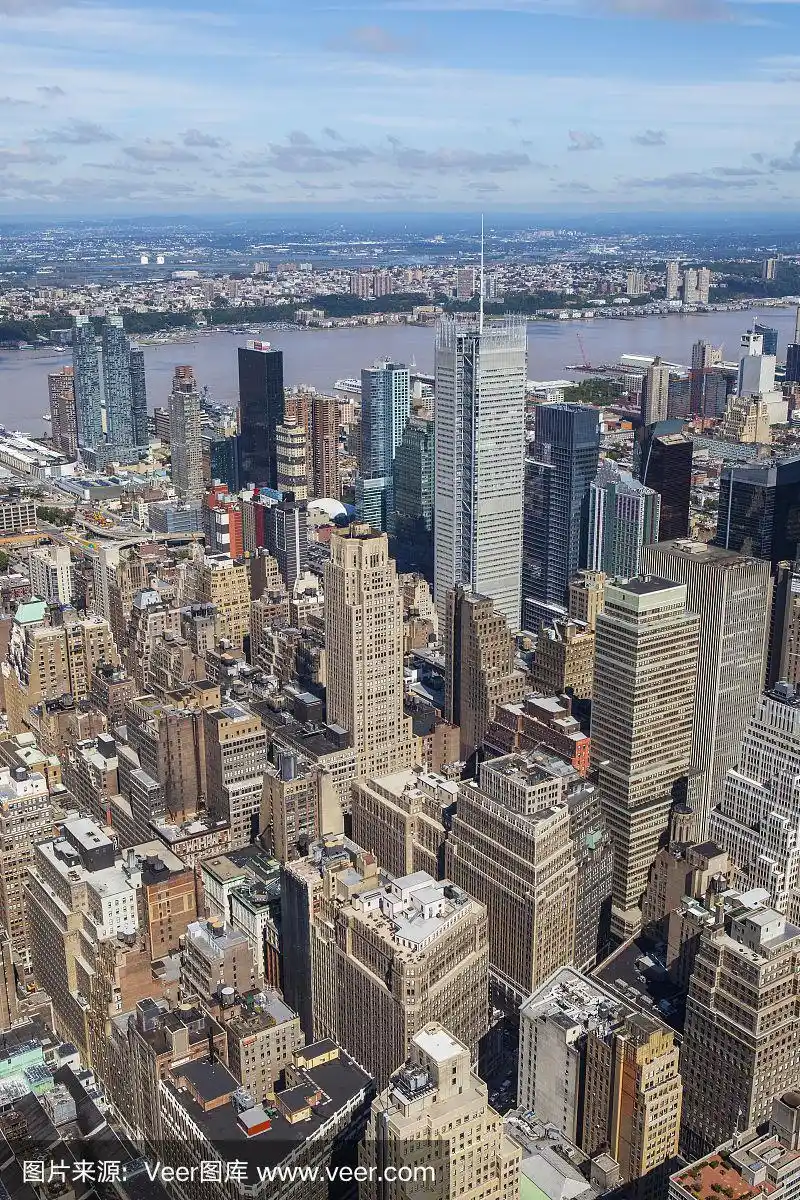 美国纽约州纽约市的航拍