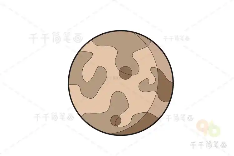 水星简笔画图片