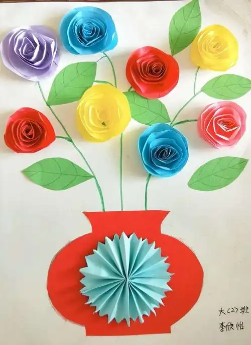 安铺第十小学附属幼儿园手工画作品展