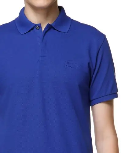 舒适蓝色短袖polo衫