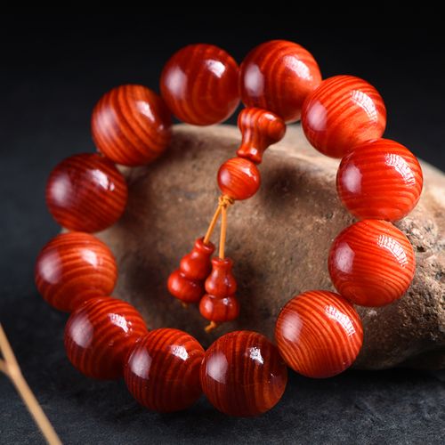 琥珀木手串松明子红松明包北沉香全透手串松丁手串文玩手链男女款