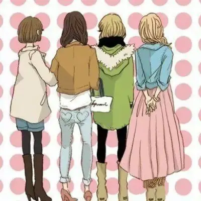 霸气的四个闺蜜图像