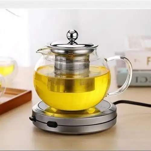玻璃茶壶耐高温加厚泡茶壶不锈钢过滤家用壶花茶壶高硼硅玻璃水壶6个
