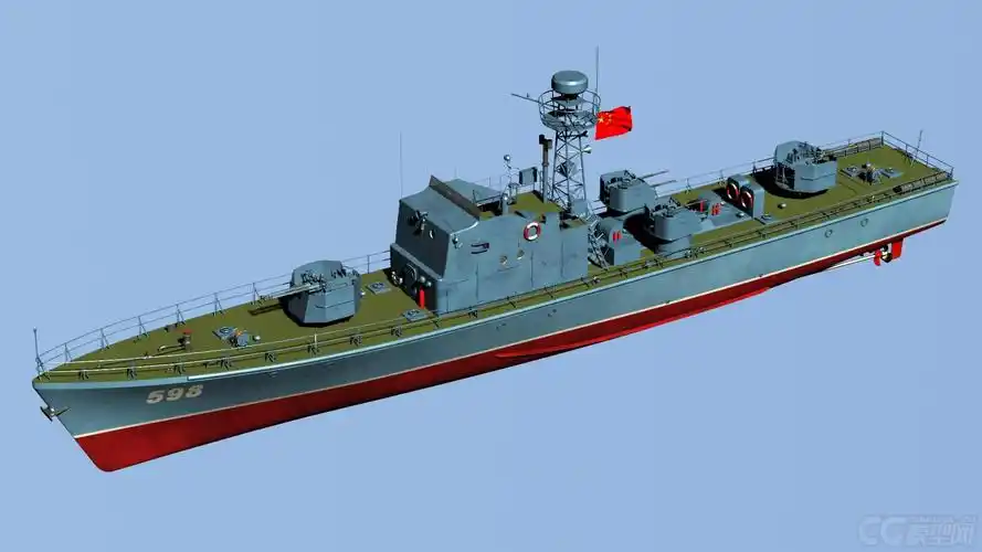 中国海军62甲型(上海Ⅰ级)高速护卫艇-军舰-船艇-骇浪-cg模型网