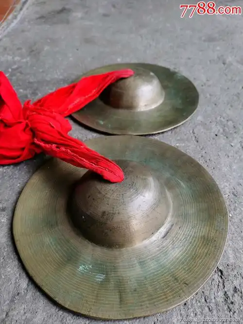 老铜镲京镲老铜铙铜钹一对厚实2.3斤重