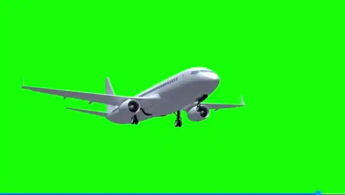 抖音飞机绿幕抠图视频素材