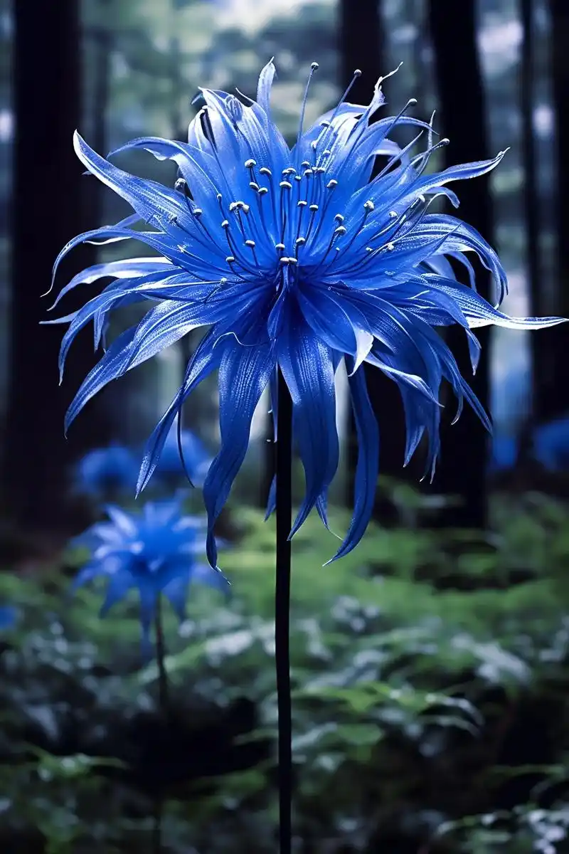 罕见的蓝色彼岸花.邀你看花,特别罕见的蓝色彼岸花分享给谁呢? - 抖音