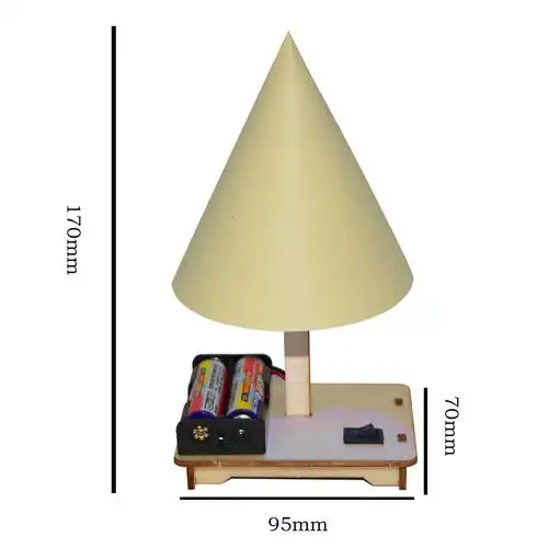 stem科学实验室 diy自制小台灯学生科技制作手工作业串联电路实验