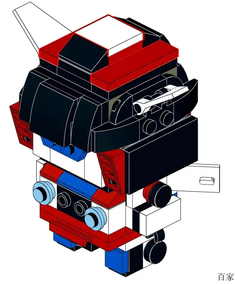 「moc图纸分享」乐高变形金刚爵士方头仔