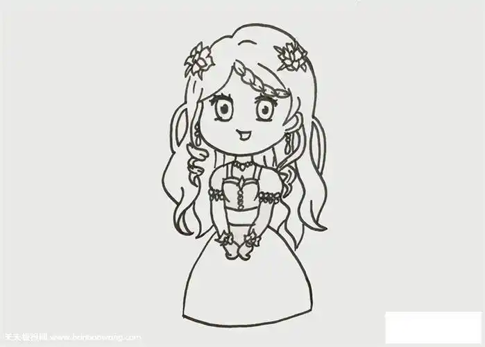灵公主怎么画才漂亮-儿童简笔画大全