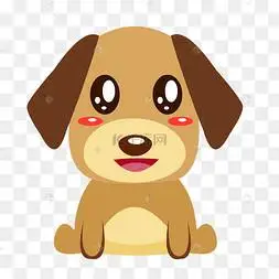 卡通大眼睛小狗