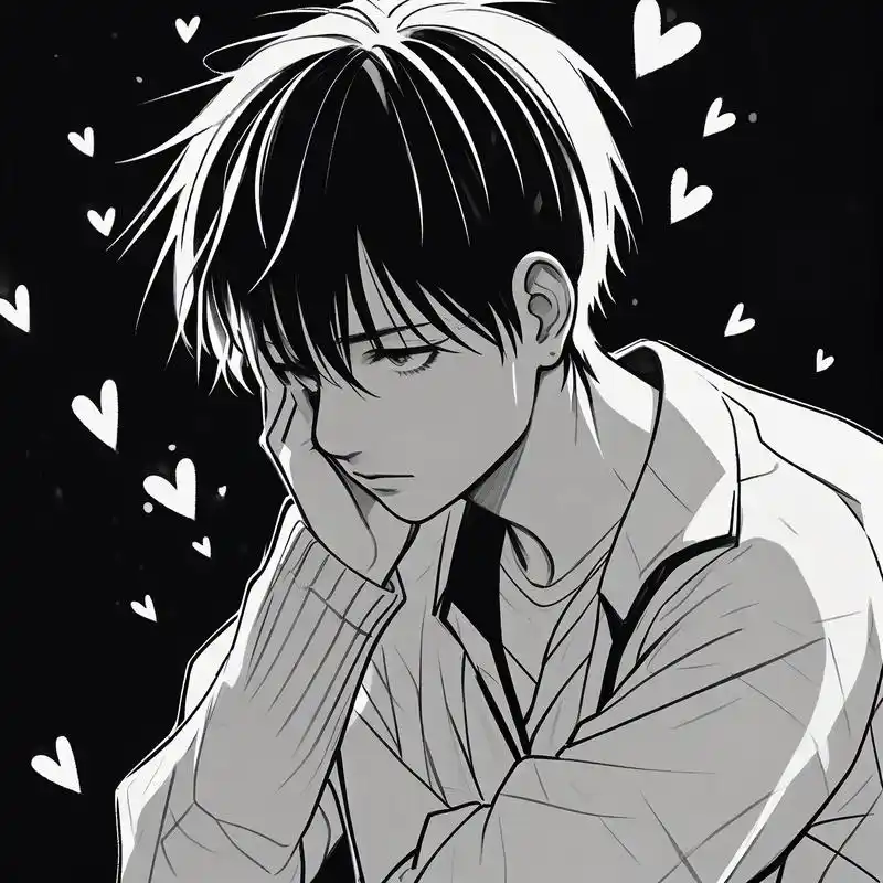 伤感绝望心碎男生头像92 有一种悲伤,是眉宇间散发的孤独,是心碎的