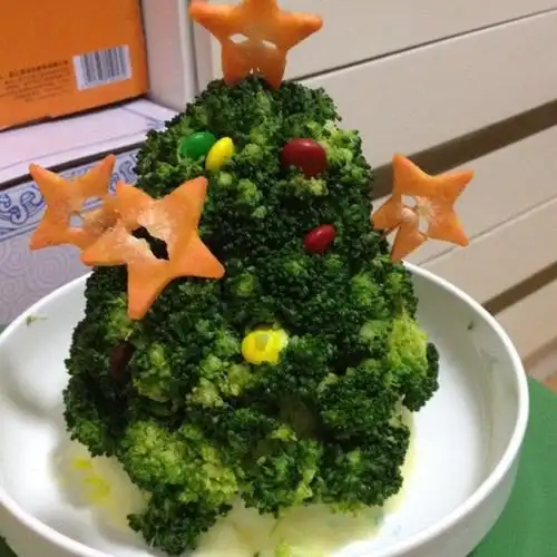 阿不-24做的西兰花圣诞树