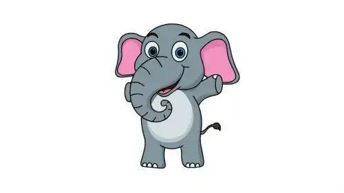 卡通彩色大象简笔画怎么画 可爱又简单大象简笔画教程画法