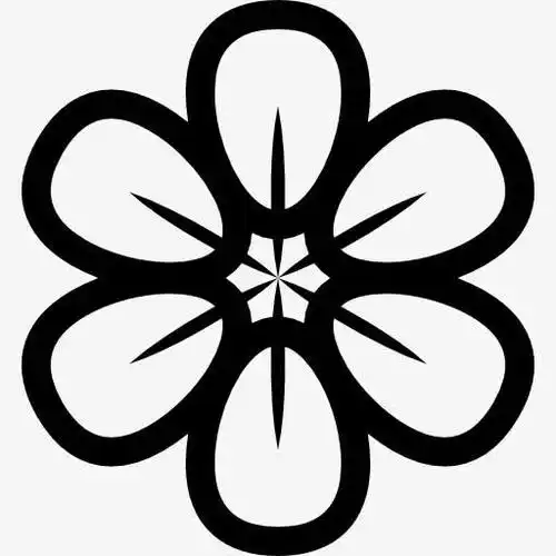 花的圆形花瓣图标