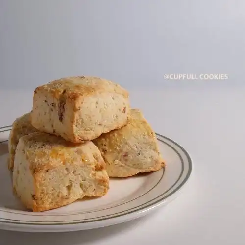 cupfull英式芝士培根司康低脂面包传统西式糕点