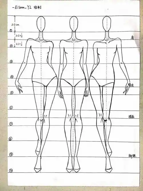 服装设计人体绘制8