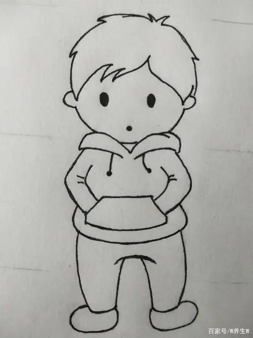 帅气的小男孩怎么画教你画一个动漫侧脸男生男生动漫头像