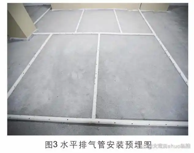 此做法中屋面排气系统包括均敷设于屋面内的多道纵横向水平排气管