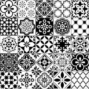 黑白马赛克图片-黑白马赛克素材-黑白马赛克插画-摄图新视界