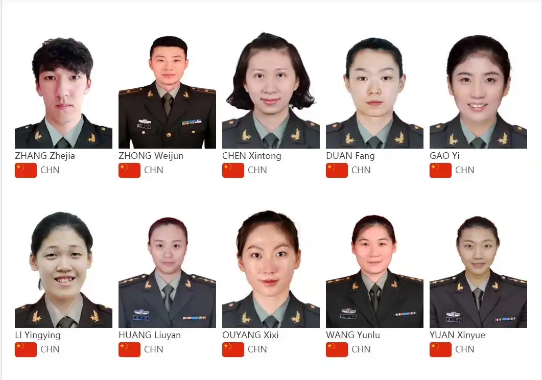 原创八一女排12将军衔曝光袁心玥中尉新兵李盈莹中士18年老兵少校