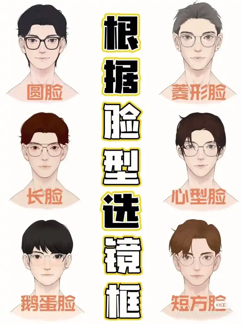 根据脸型选镜框(男版篇)下次男朋友/老公 - 抖音