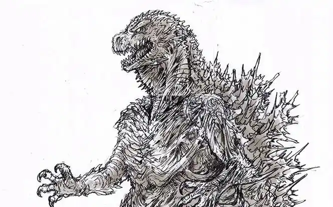 哥斯拉设计稿