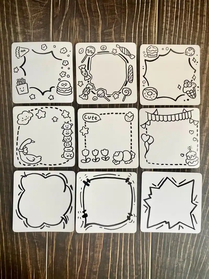 简笔画|贺卡手抄报手帐素材边框必备第二弹