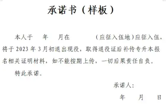 本人签字确认的承诺书