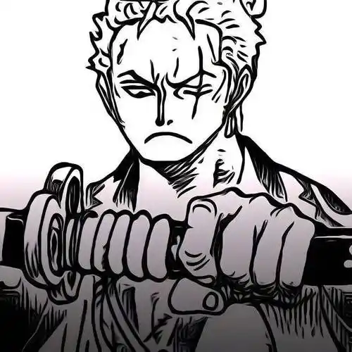 海贼王头像|索隆黑白