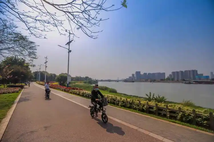 佛山滨河景观公园是佛山公园的一部分,他的起点在世纪莲体育馆,以东平