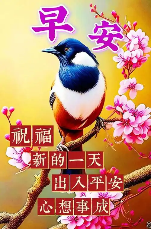 早安图片,早安祝福图片问候语,新的一天健健康康吉祥如意!