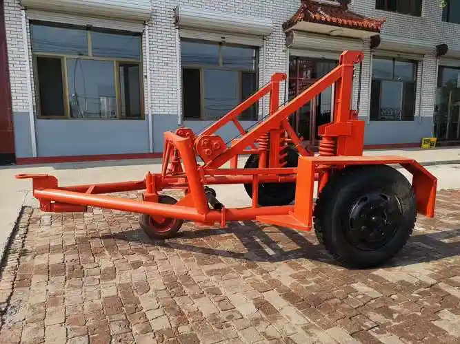 电缆放线拖车 电力工程电线盘电缆放线机 线盘运输拖车