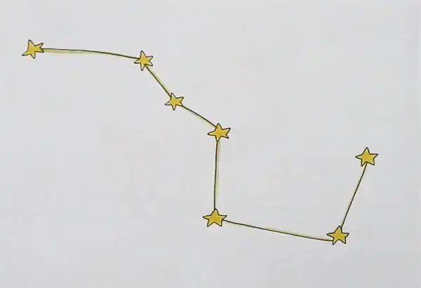 北斗七星怎么画_简笔画教程_简笔画大全