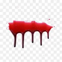 深色血迹特效血纹伤口血迹喷溅飞溅血渍血迹红色血迹万圣万圣节划伤