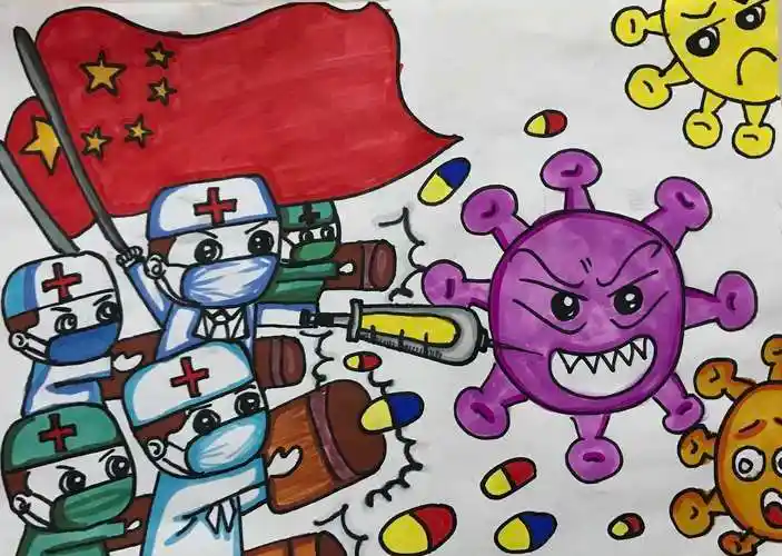 【绘画抗疫情 童心来致敬】——乐清市柳市镇第十四小学美术作品微展