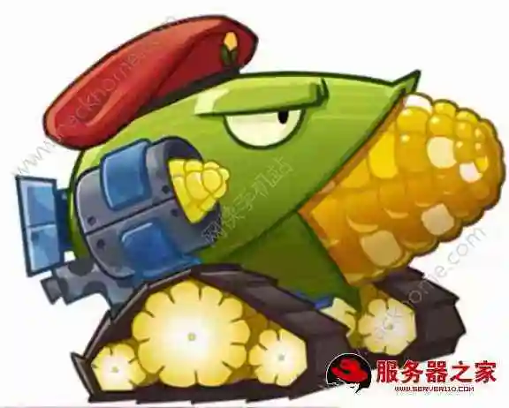 植物大战僵尸之玉米加农炮的简笔画