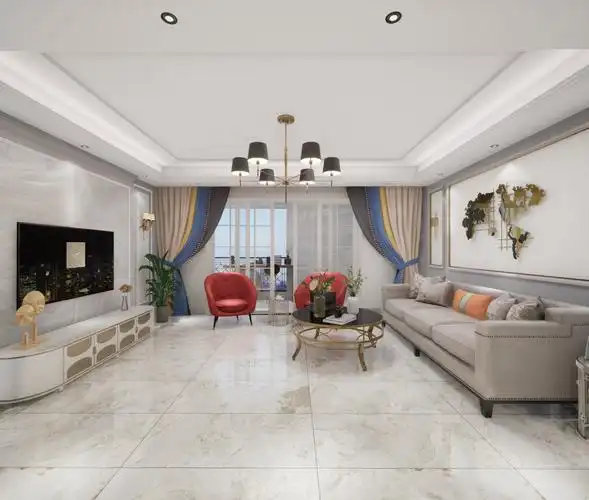 欧式卫浴雅典娜抛釉砖装修效果图-欧神诺瓷砖效果图