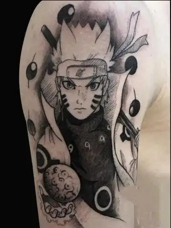 火影忍者纹身图案鸣人纹身图案样式