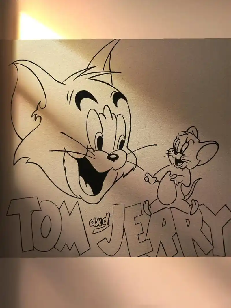 汤姆和杰瑞#手绘教程#猫和老鼠