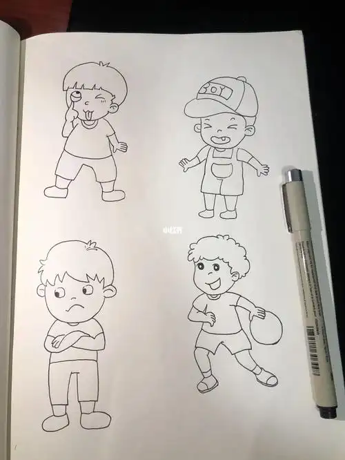 简笔画20人物篇小男孩2