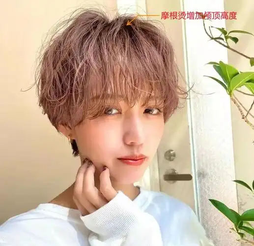 短发烫发最新发型女图片(最流行的纹理烫短发) - 坤梁网络