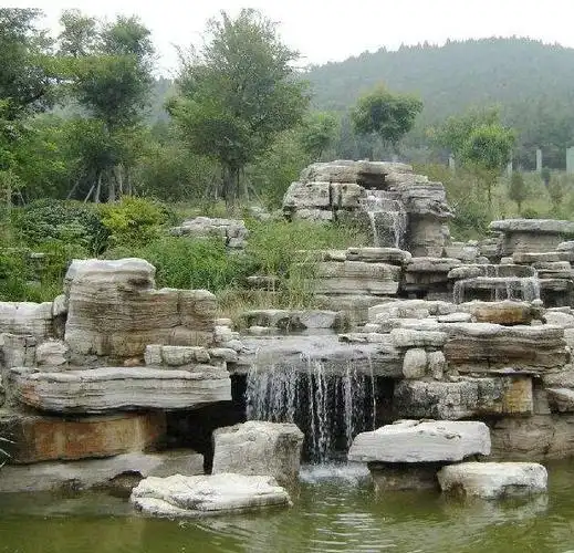 广东假山鱼池制作h广东假山瀑布施工