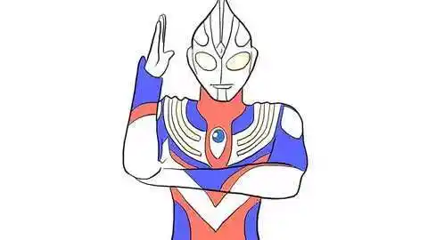 小林简笔画 迪迦奥特曼儿童简笔画