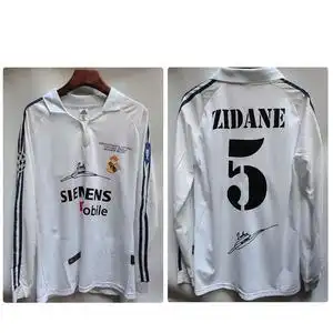 2002皇马世俱杯决赛球衣齐达内签名版贝克汉姆菲戈劳尔罗纳尔多