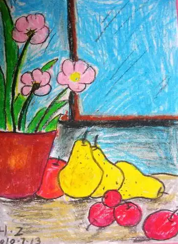 静物写生/少儿绘画作品/儿童画/网络美术馆_中国少儿美术教育网