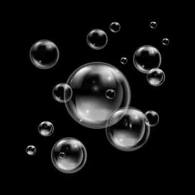 透明泡泡花边气泡png素材元素